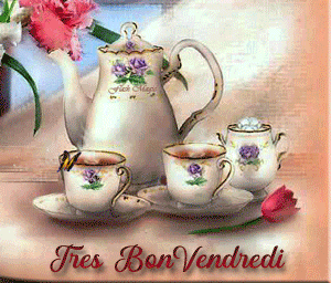 Gif animé Bon vendredi petit dejeuner